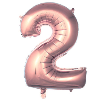 2- RAKAM 40 İNC ROSEGOLD RENK BALON 100 CM 2- RAKAM 40 İNC ROSEGOLD RENK BALON 100 CM