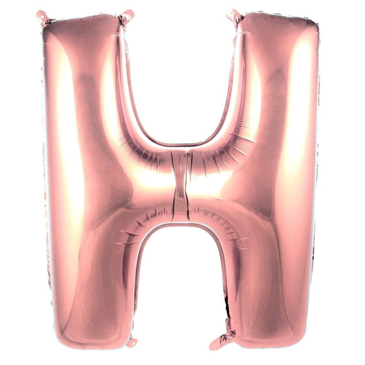 H- HARF 40 İNC ROSEGOLD RENK BALON 100 CM H- HARF 40 İNC ROSEGOLD RENK BALON 100 CM
