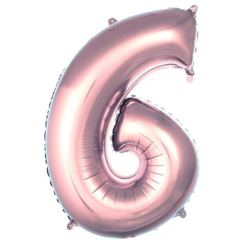 6- RAKAM 40 İNC ROSEGOLD RENK BALON 100 CM 6- RAKAM 40 İNC ROSEGOLD RENK BALON 100 CM
