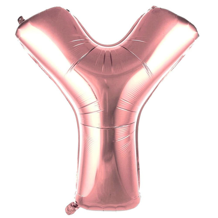 Y- HARF 40 İNC ROSEGOLD RENK BALON 100 CM Y- HARF 40 İNC ROSEGOLD RENK BALON 100 CM