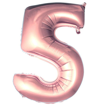 5- RAKAM 40 İNC ROSEGOLD RENK BALON 100 CM 5- RAKAM 40 İNC ROSEGOLD RENK BALON 100 CM