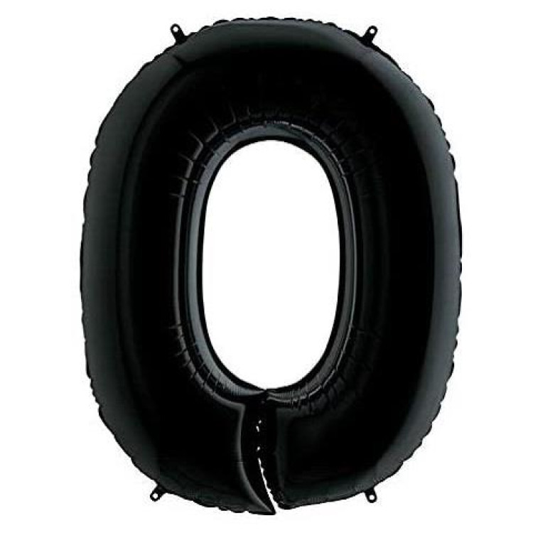 0- RAKAM 40 İNC SİYAH RENK BALON 100 CM 0- RAKAM 40 İNC SİYAH RENK BALON 100 CM