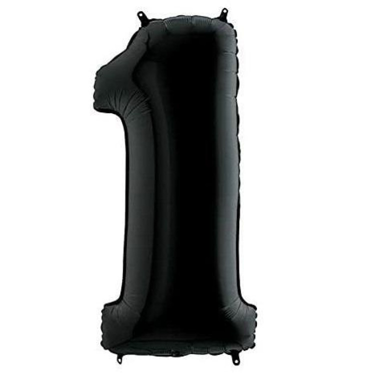 1- RAKAM 40 İNC SİYAH RENK BALON 100 CM 1- RAKAM 40 İNC SİYAH RENK BALON 100 CM