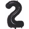 2- RAKAM 40 İNC SİYAH RENK BALON 100 CM 2- RAKAM 40 İNC SİYAH RENK BALON 100 CM