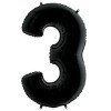 3- RAKAM 40 İNC SİYAH RENK BALON 100 CM 3- RAKAM 40 İNC SİYAH RENK BALON 100 CM