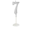 KÜÇÜK BOY 7 RAKAM GÜMÜŞ MUM 8CM KÜÇÜK BOY 7 RAKAM GÜMÜŞ MUM 8CM