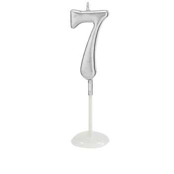 KÜÇÜK BOY 7 RAKAM GÜMÜŞ MUM 8CM PK:100 KL:1000 KÜÇÜK BOY 7 RAKAM GÜMÜŞ MUM 8CM PK:100 KL:1000