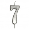 KÜÇÜK BOY 7 RAKAM GÜMÜŞ MUM 8CM KÜÇÜK BOY 7 RAKAM GÜMÜŞ MUM 8CM