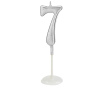 KÜÇÜK BOY 7 RAKAM GÜMÜŞ MUM 8CM KÜÇÜK BOY 7 RAKAM GÜMÜŞ MUM 8CM