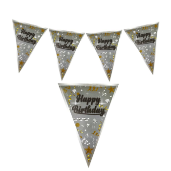 HAPPY BİRTHDAY GÜMÜŞ ÜÇGEN FLAMA HAPPY BİRTHDAY GÜMÜŞ ÜÇGEN FLAMA