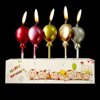 5Lİ CROM BALON MUM PK:12 5Lİ CROM BALON MUM PK:12