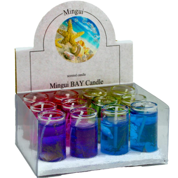 12 Lİ JEL DENİZ ÜRÜNLÜ CAMDAN BÜYÜK NATUREL RENGARENK MUM 12 Lİ JEL DENİZ ÜRÜNLÜ CAMDAN BÜYÜK NATUREL RENGARENK MUM