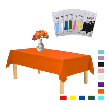 PLASTİK TURUNCU MASA ÖRTÜSÜ 120*180cm PLASTİK TURUNCU MASA ÖRTÜSÜ 120*180cm