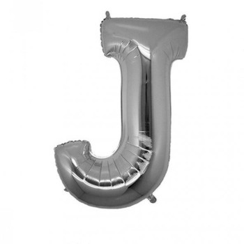 J- HARF 16 İNC GÜMÜŞ RENK BALON 36 CM J- HARF 16 İNC GÜMÜŞ RENK BALON 36 CM