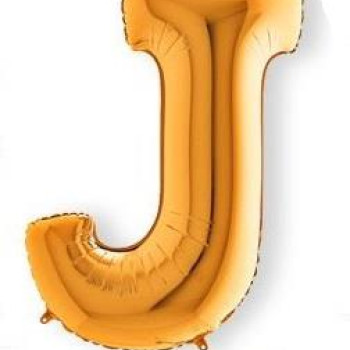 J- HARF 16 İNC GOLD RENK BALON 36 CM J- HARF 16 İNC GOLD RENK BALON 36 CM