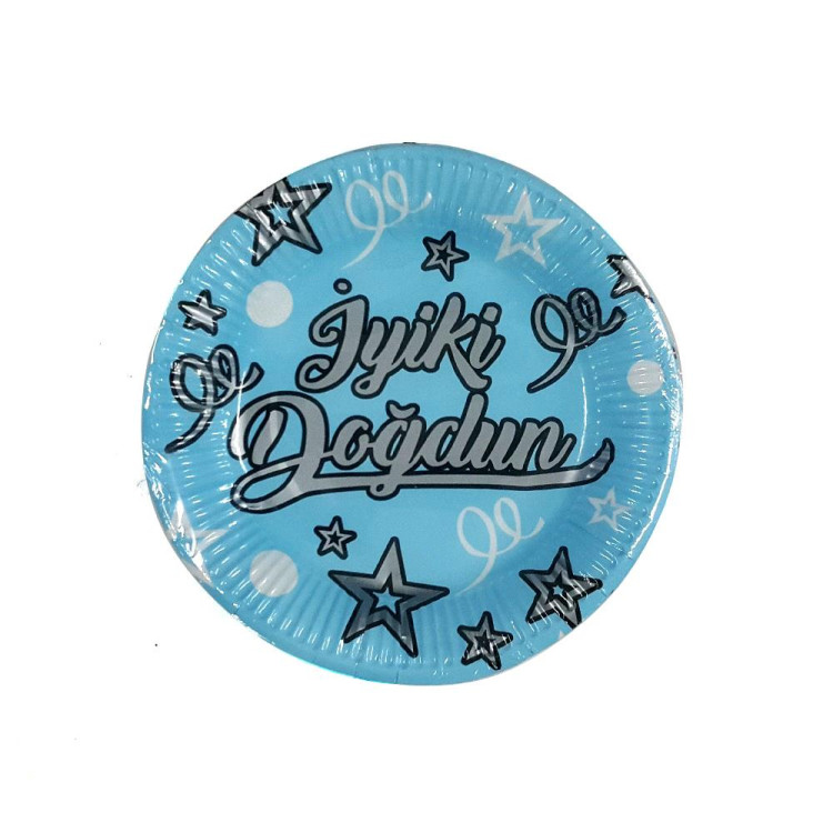 8 Lİ İYİKİ DOĞDUN MAVİ TABAK