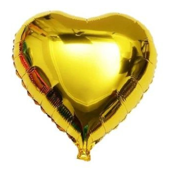 34 İNC KALP GOLD FOLYO BALON 100 CM