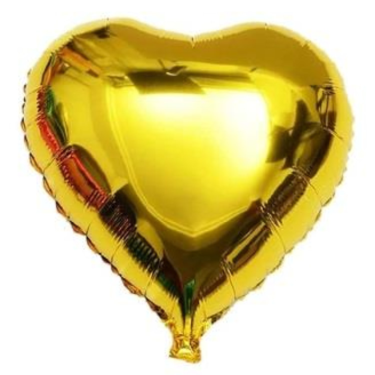 34 İNC KALP GOLD FOLYO BALON 100 CM
