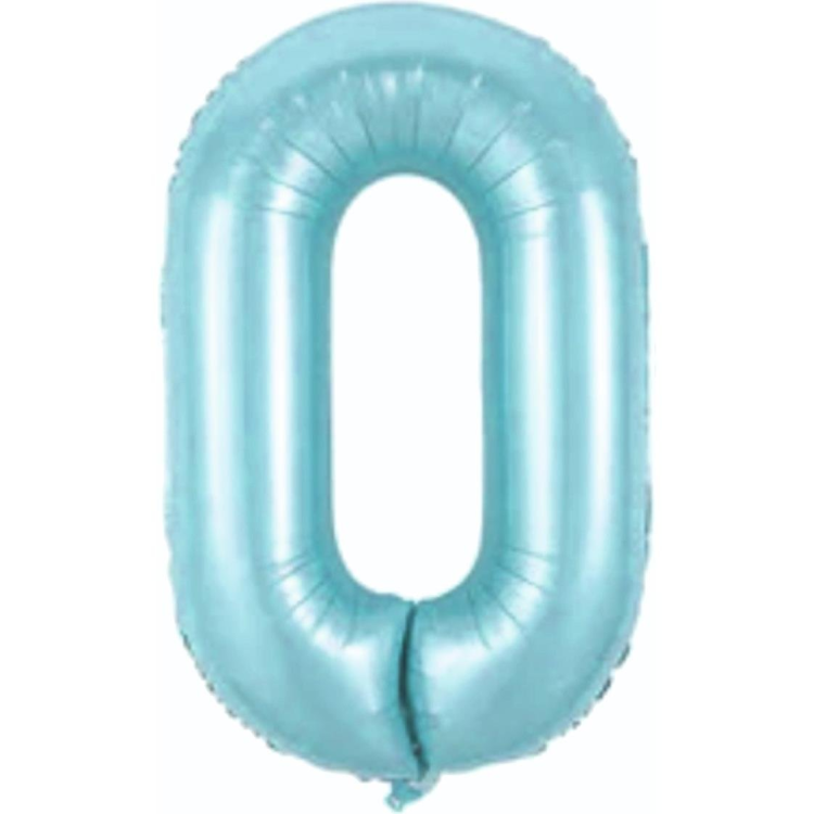 0- RAKAM 34 İNC MAVİ RENK BALON 76 CM