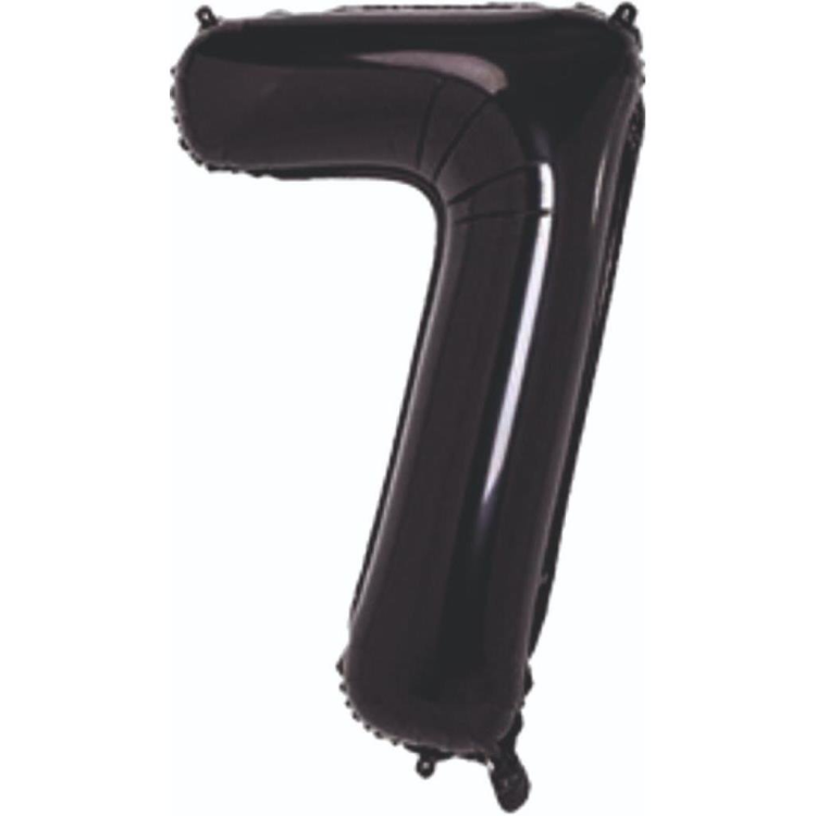 7- RAKAM 34 İNC SİYAH RENK BALON 76 CM