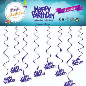 METALİZE LACİVERT HAPPY BİRTHDAY TAVAN SÜSÜ METALİZE LACİVERT HAPPY BİRTHDAY TAVAN SÜSÜ