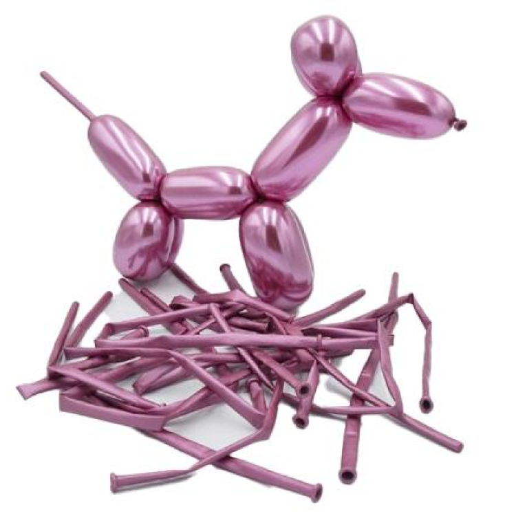 CROM PEMBE SOSİS BALON 100 LÜ