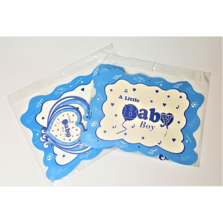 BABY MAVİ ROZET BÜYÜK TAVAN SÜS