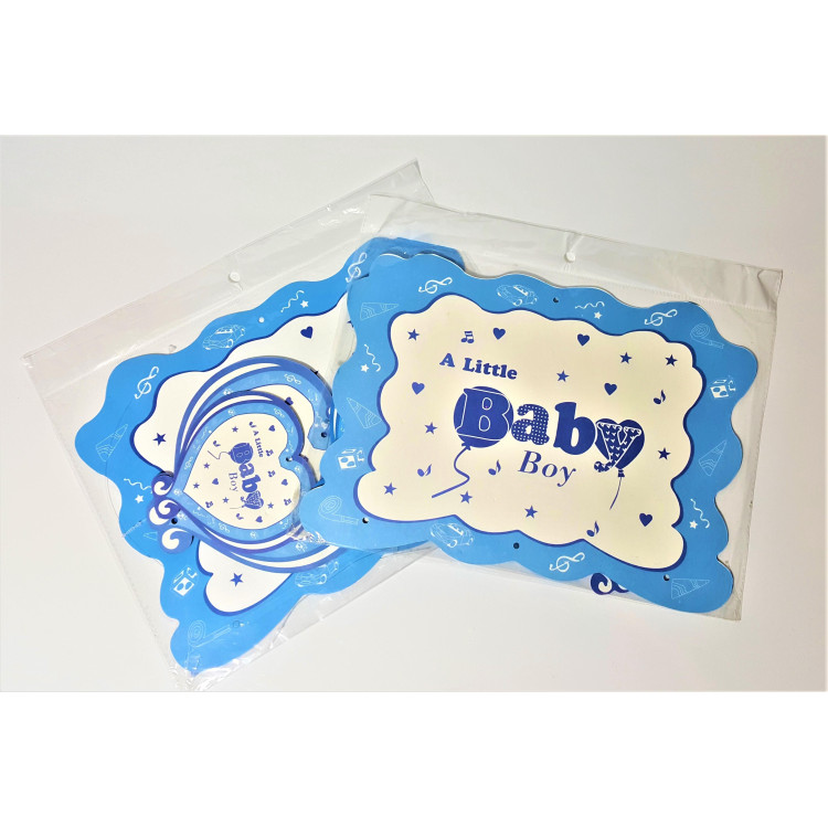 BABY MAVİ ROZET BÜYÜK TAVAN SÜS