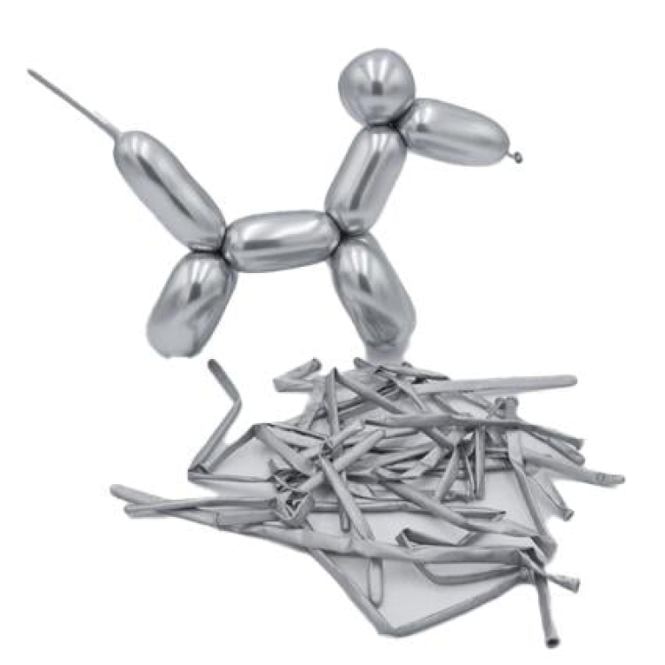 CROM GÜMÜŞ SOSİS BALON 100 LÜ CROM GÜMÜŞ SOSİS BALON 100 LÜ