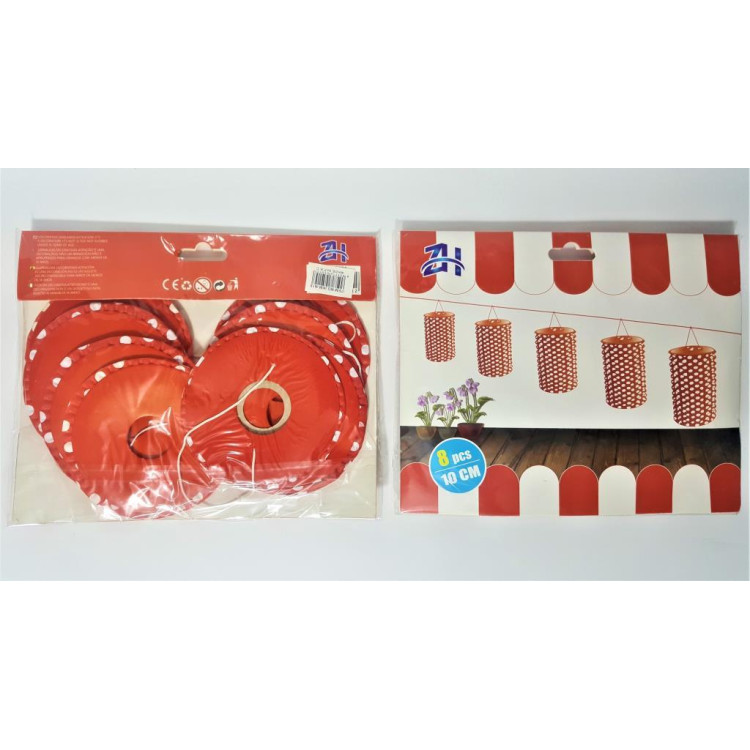 KÜÇÜK BOY PÜSKÜLLÜ FENER AKARDİYON 8 Lİ KIRMIZI