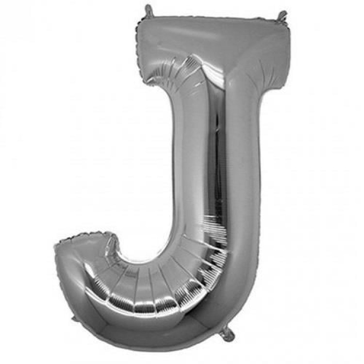 J- HARF 34 İNC GÜMÜŞ RENK BALON 76 CM J- HARF 34 İNC GÜMÜŞ RENK BALON 76 CM