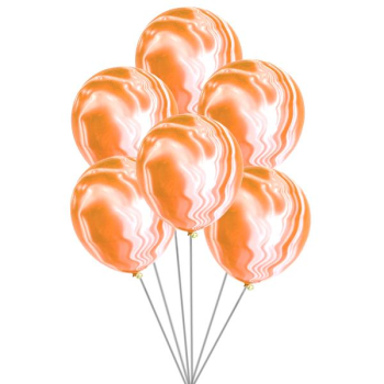 MERMER TURUNCU LATEKS BALON 100 Lİ MERMER TURUNCU LATEKS BALON 100 Lİ