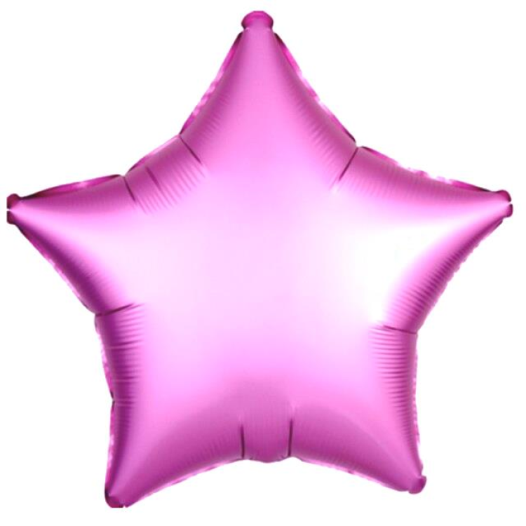 24 İNC YILDIZ PEMBE RENK FOLYO BALON