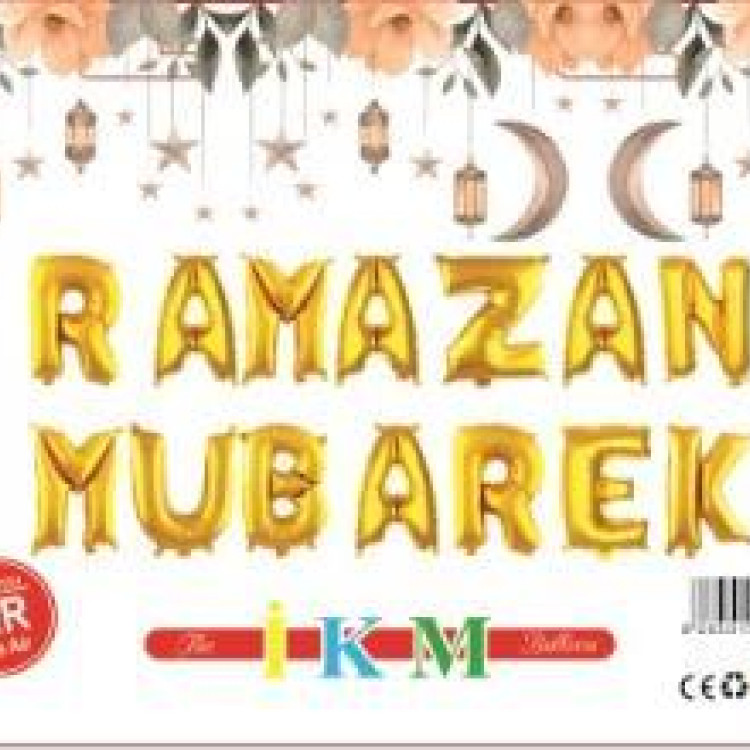 RAMAZAN MUBAREK GOLD SET BALON
