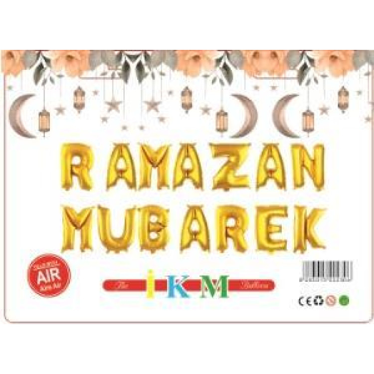 RAMAZAN MUBAREK GOLD SET BALON