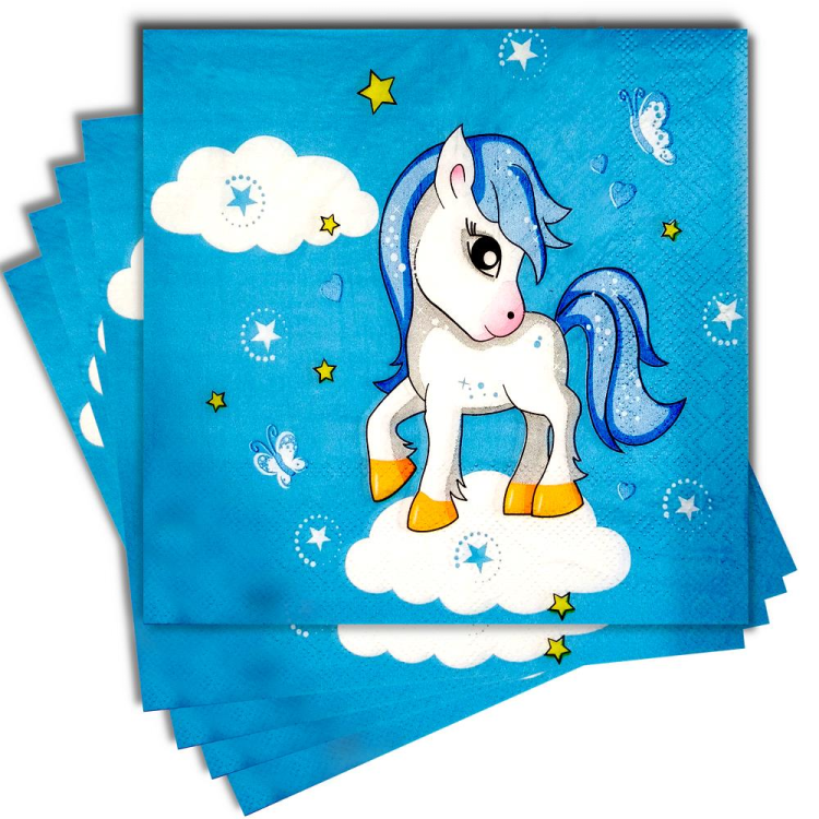 20 Lİ UNİCORN MAVİ PEÇETE