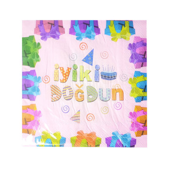 20 Lİ İYİKİ DOĞDUN PEMBE PEÇETE 20 Lİ İYİKİ DOĞDUN PEMBE PEÇETE