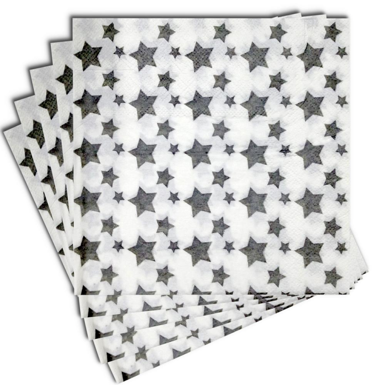 20 Lİ YILDIZLI GÜMÜŞ PEÇETE