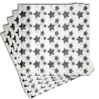 20 Lİ YILDIZLI GÜMÜŞ PEÇETE