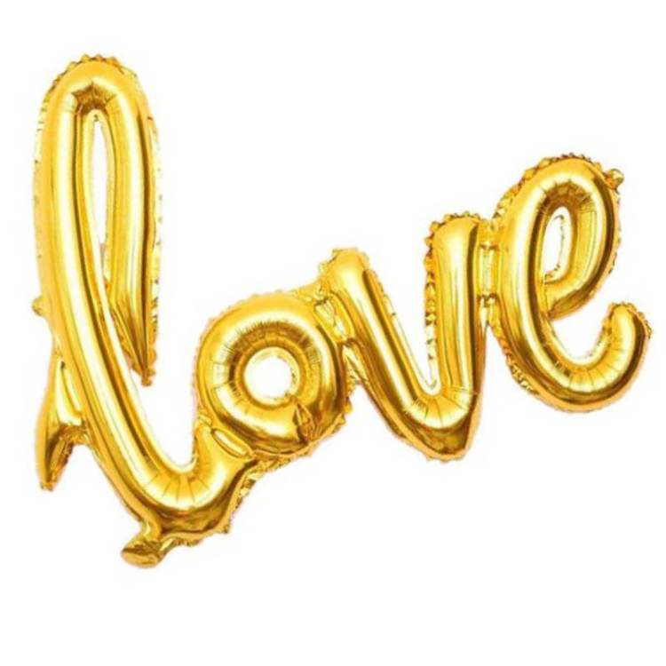 BÜYÜK LOVE GOLD RENK FOLYO BALON 65*108CM BÜYÜK LOVE GOLD RENK FOLYO BALON 65*108CM