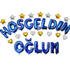 KALPLİ HOŞGELDİN OĞLUM MAVİ SET BALON
