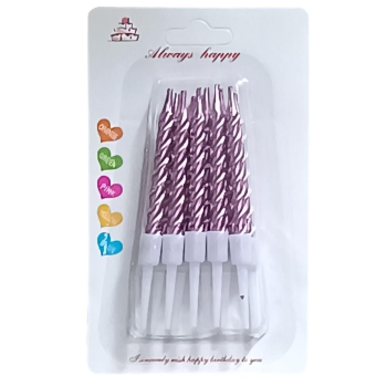 10 LU KÜÇÜK BURGULU PEMBE MUM 7.5 CM PK:50 KL:600 10 LU KÜÇÜK BURGULU PEMBE MUM 7.5 CM PK:50 KL:600