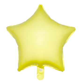 18 İNC YILDIZ MAKARON SARI FOLYO BALON 18 İNC YILDIZ MAKARON SARI FOLYO BALON