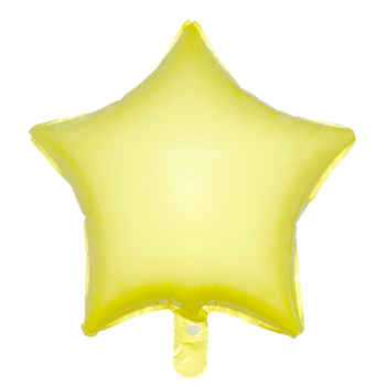 18 İNC YILDIZ MAKARON SARI FOLYO BALON