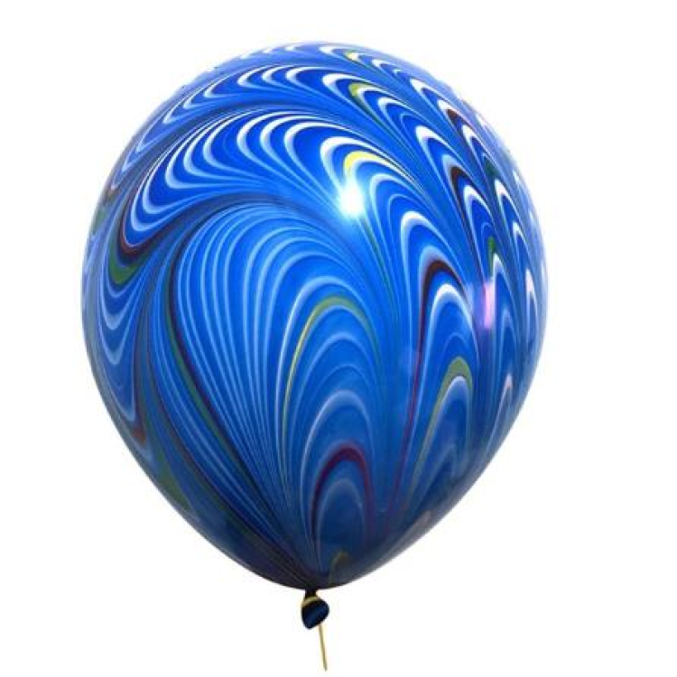 TAVUS KUŞU MAVİ LATEKS BALON TAVUS KUŞU MAVİ LATEKS BALON