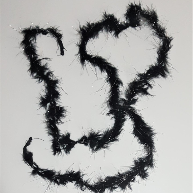 2 MT KEDİ KUYRUĞU SİYAH TÜY 5 CM