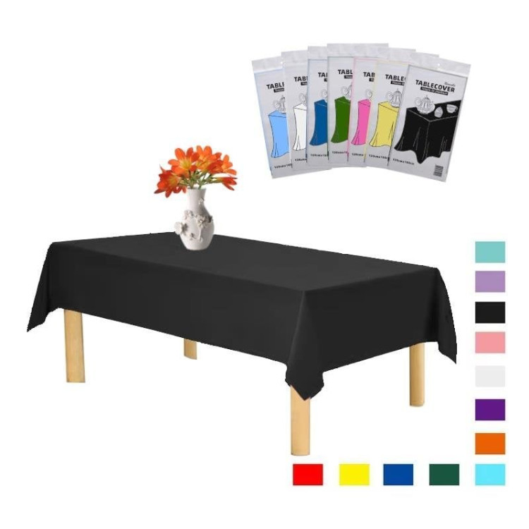 PLASTİK SİYAH MASA ÖRTÜSÜ