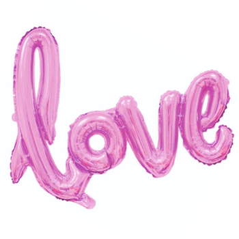 BÜYÜK LOVE PEMBE RENK FOLYO BALON 65*108CM BÜYÜK LOVE PEMBE RENK FOLYO BALON 65*108CM