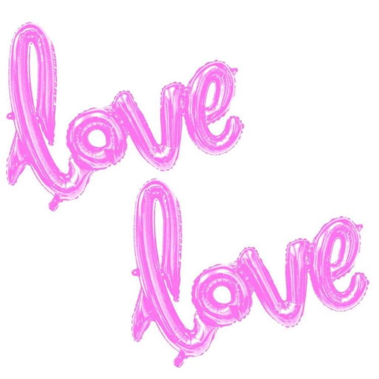 KÜÇÜK LOVE PEMBE FOLYO BALON 36*54CM
