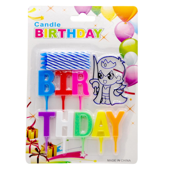 BEBEKLİ BIRTHDAY MAVİ MUM PK:12 BEBEKLİ BIRTHDAY MAVİ MUM PK:12